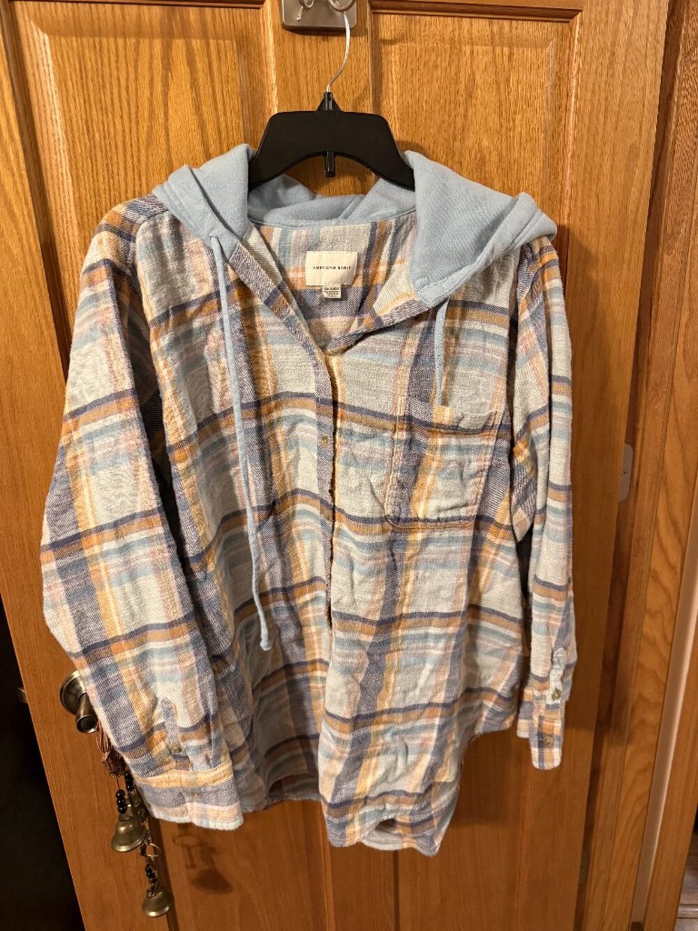 Women's Hooded Button Up Flannel